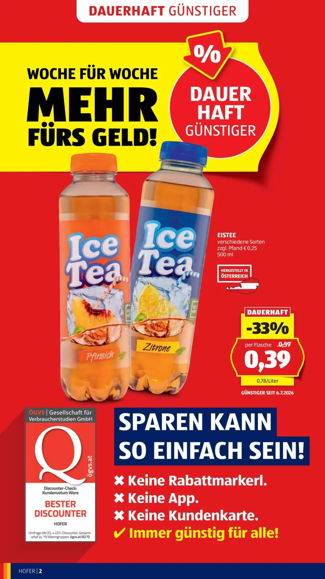 Hofer Prospekt, Seite 6 von 39 — EISTEE