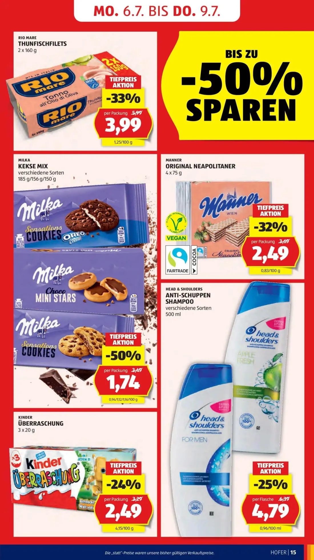 Hofer Prospekt, Seite 19 von 39 — KEKSE MIX, ORIGINAL NEAPOLITANER