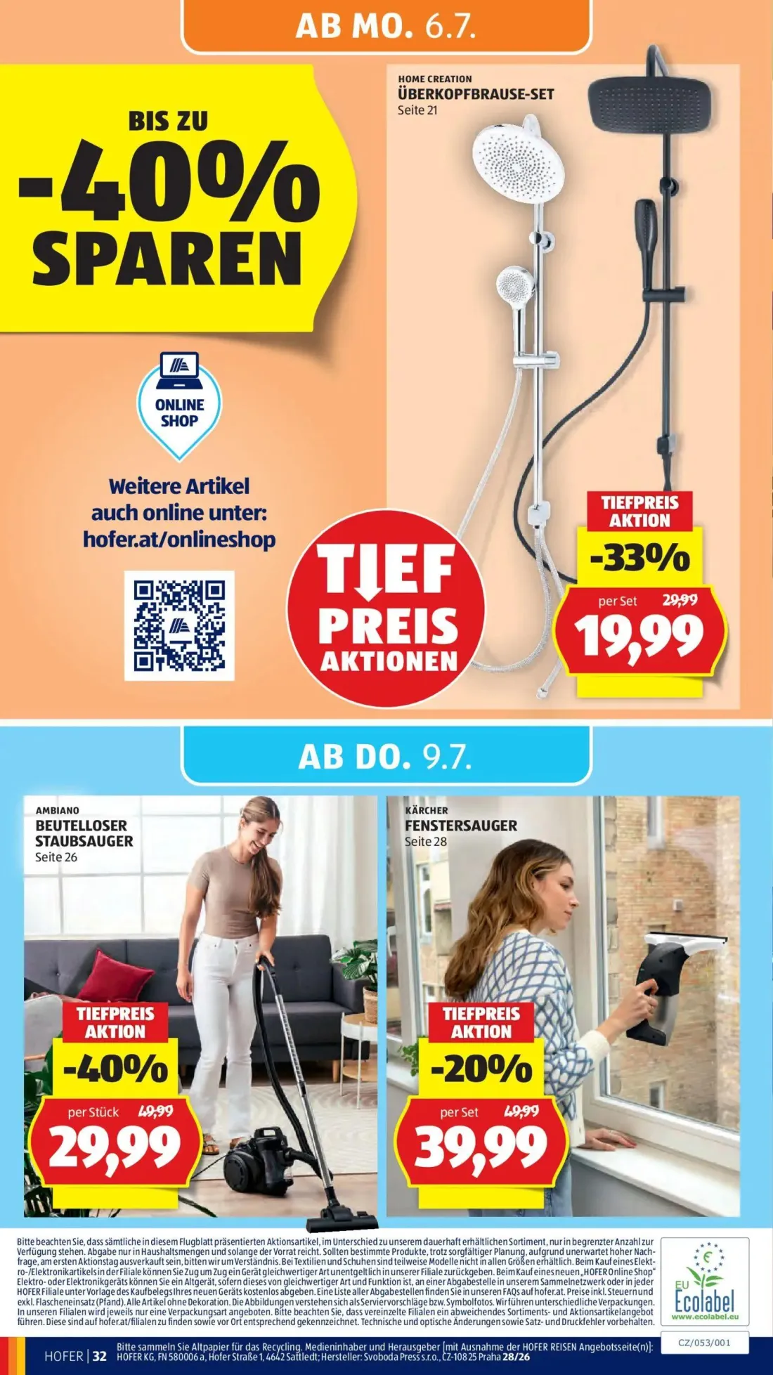 Hofer Prospekt, Seite 38 von 39