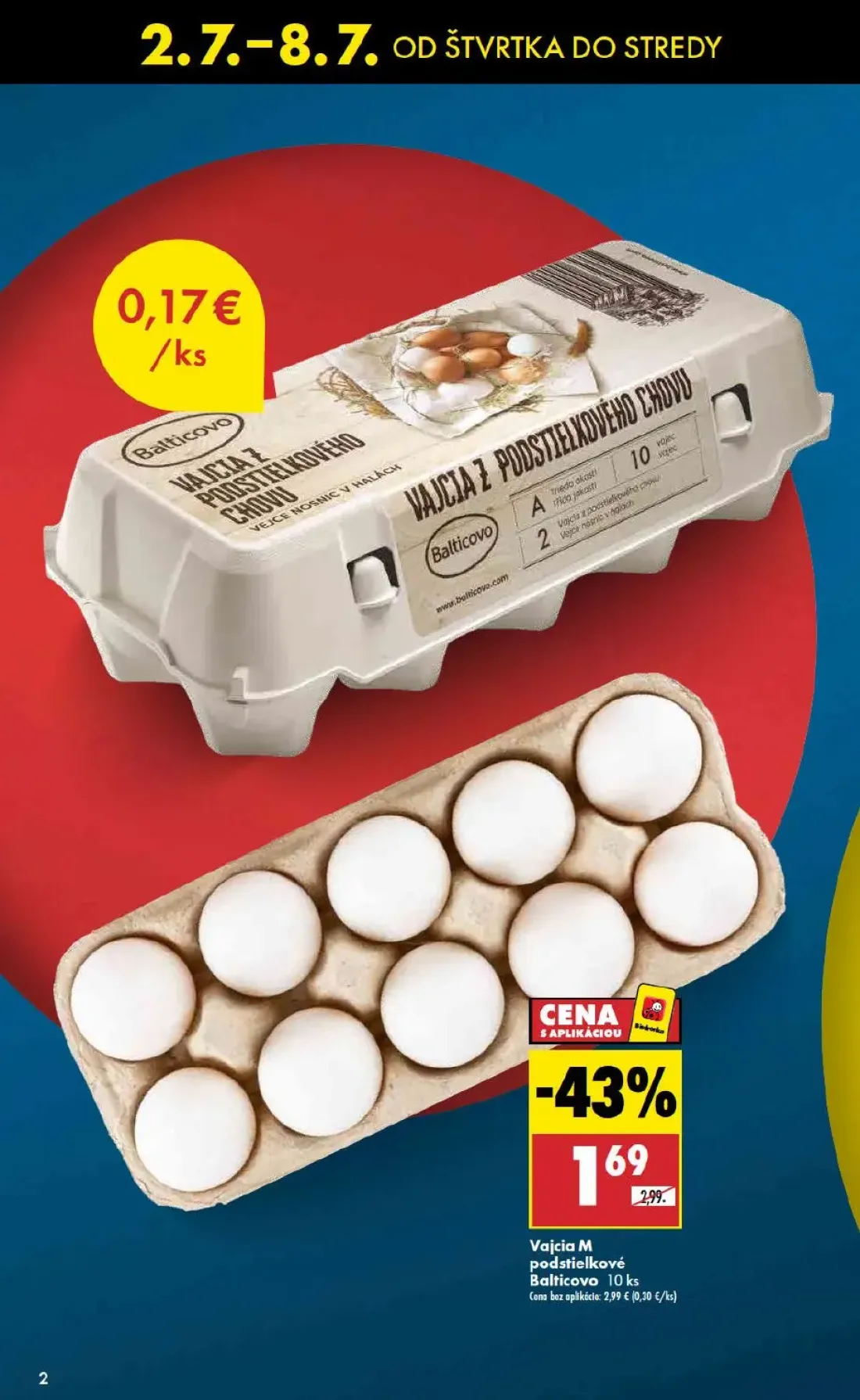 Biedronka leták, strana 2 z 48 — Vajcia M podstielkové Balticovo
