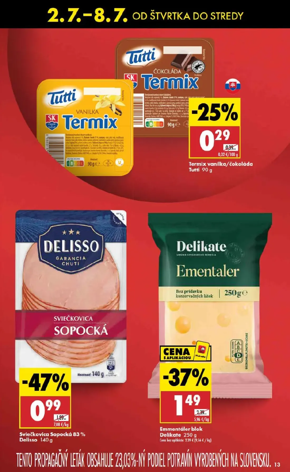 Biedronka leták, strana 13 z 48 — Termix vanilka/čokoláda
