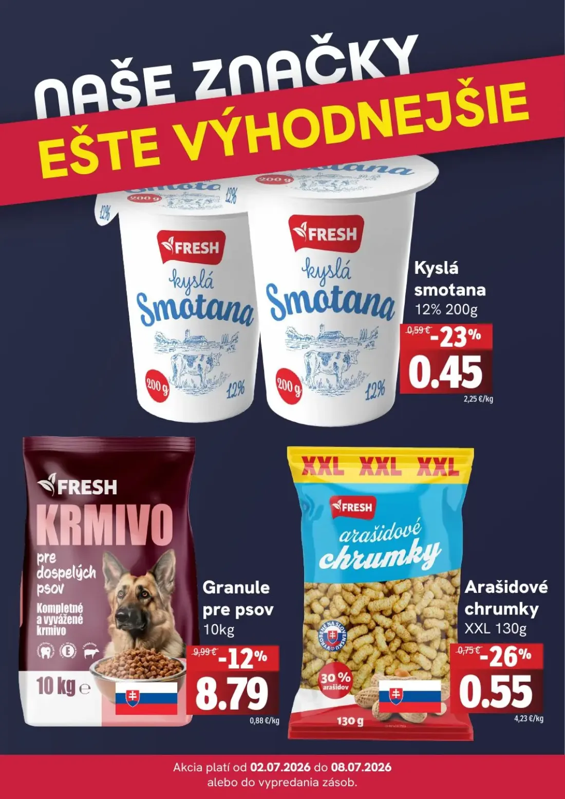 Fresh leták, strana 4 z 4 — Arašidové chrumky
