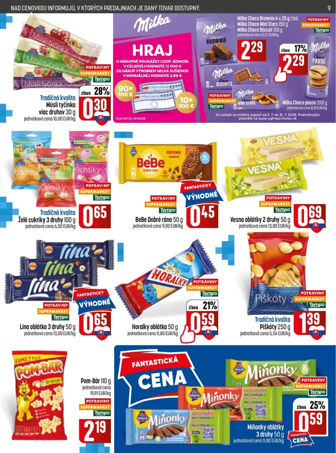 Coop Jednota leták, strana 9 z 28 — Milka Choco Brownie