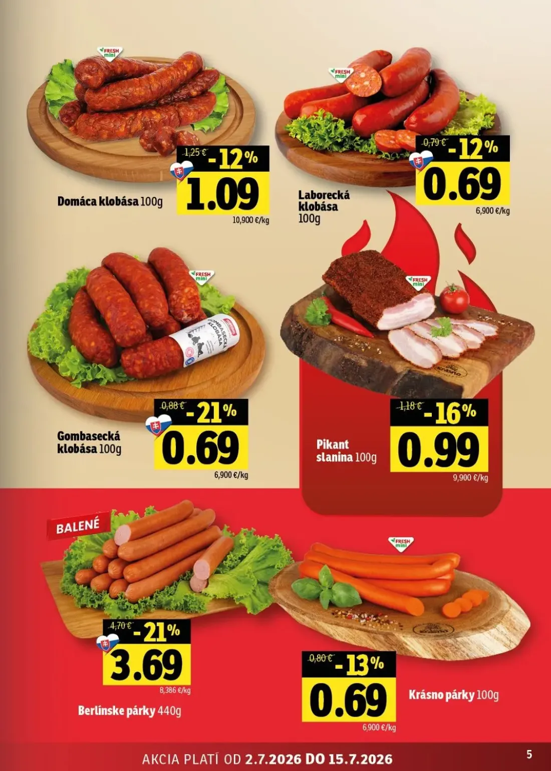 Fresh - západ leták, strana 5 z 48 — Krásno párky