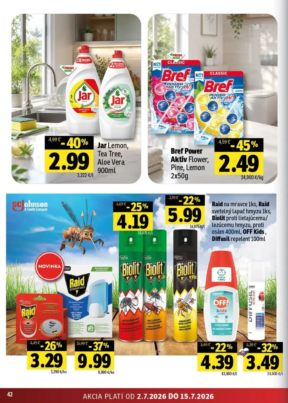Fresh - západ leták, strana 42 z 48 — Jar Lemon, Tea Tree, Aloe Vera