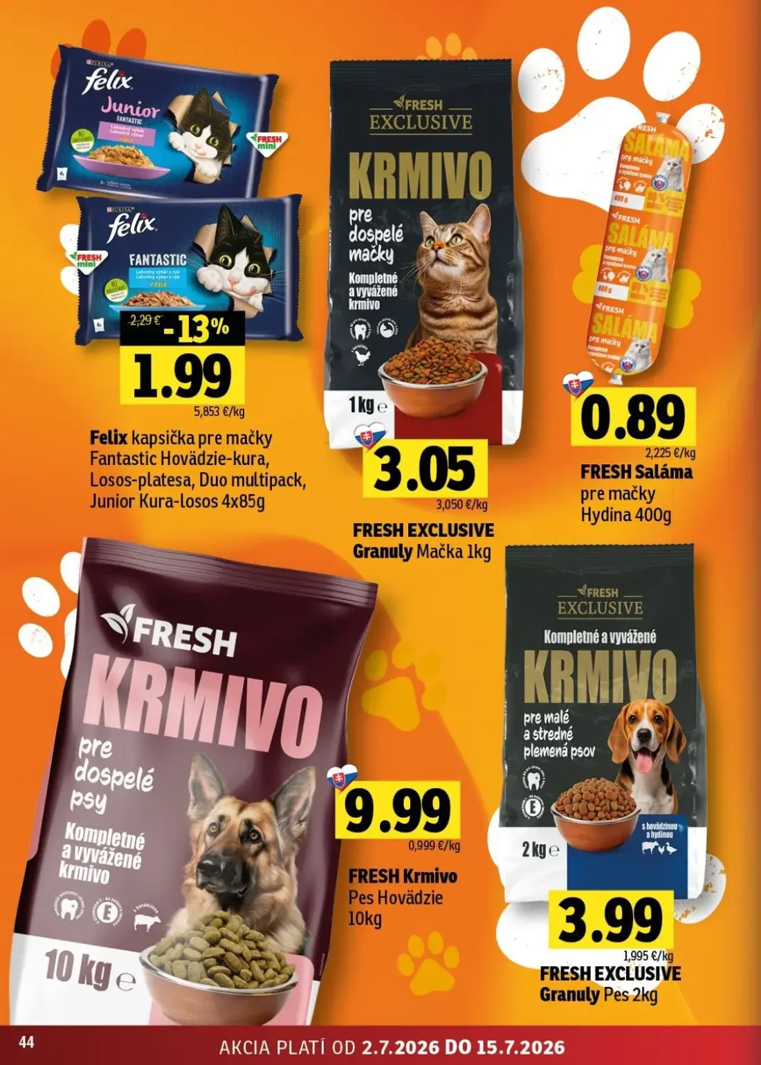 Fresh - západ leták, strana 44 z 48