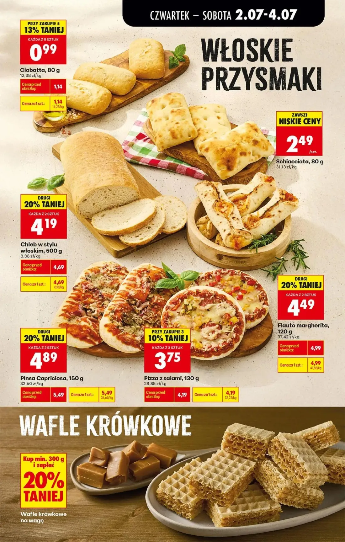 Biedronka gazetka, strona 29 z 80 — Pinsa Capriciosa, Chleb w stylu włoskim, Flauto margherita
