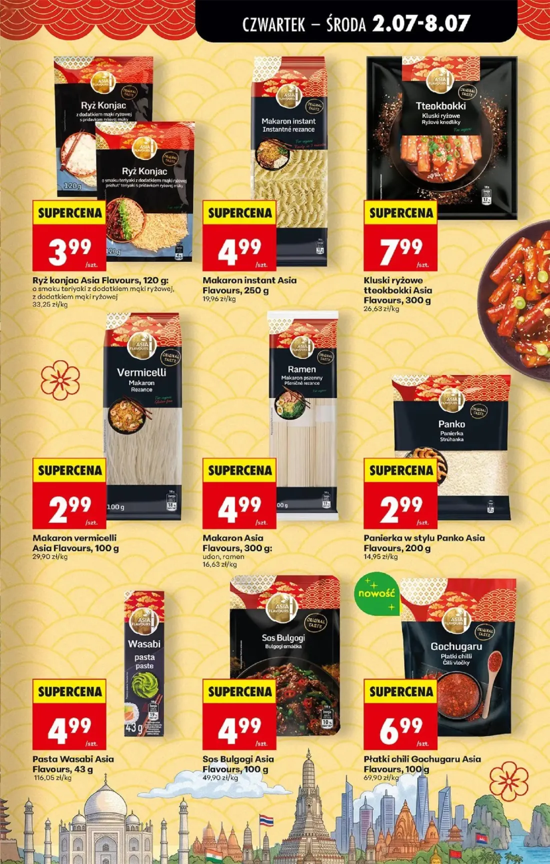 Biedronka gazetka, strona 37 z 80 — Ryż konjac Asia Flavours, Makaron instant Asia Flavours, Kluski ryżowe tteokbokki Asia F…
