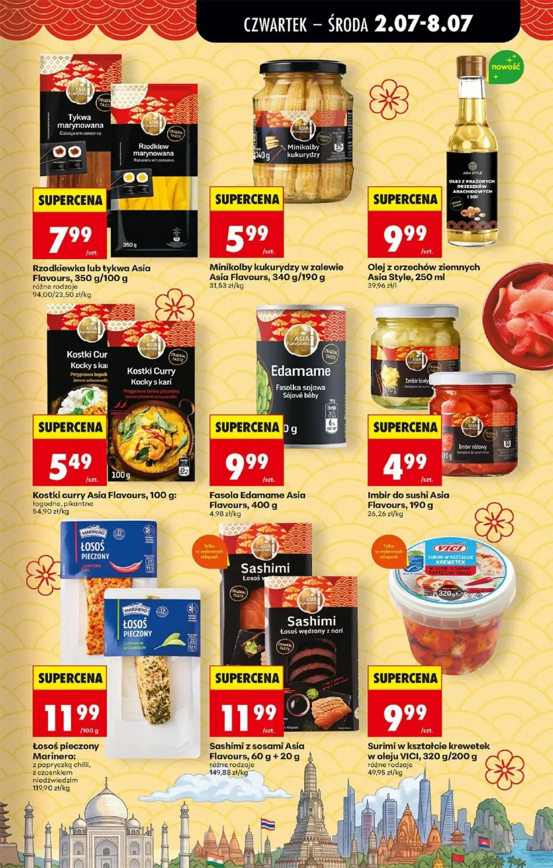 Biedronka gazetka, strona 41 z 80 — Rzodkiewka lub tykwa Asia Flavours, Minikolby kukurydzy w zalewie Asia Flavours, Olej z …