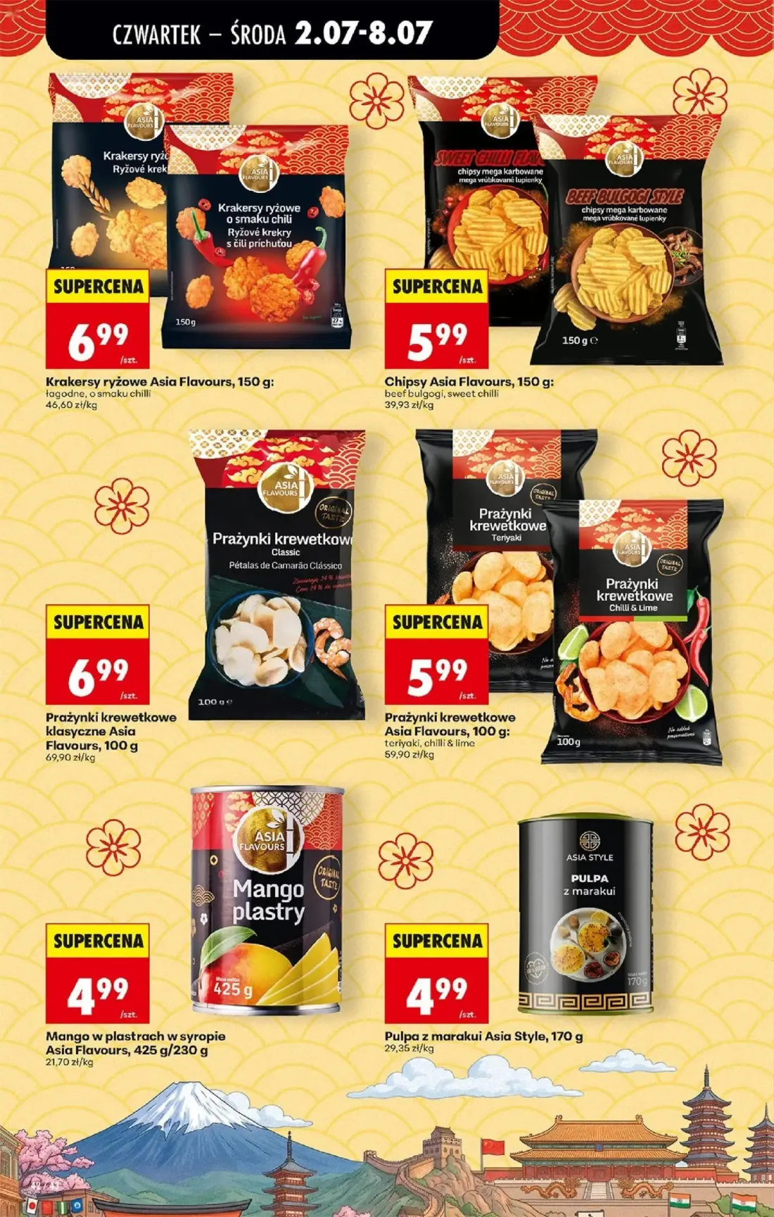 Biedronka gazetka, strona 46 z 80 — Krakersy ryżowe Asia Flavours, Chipsy Asia Flavours, Prażynki krewetkowe klasyczne Asia …