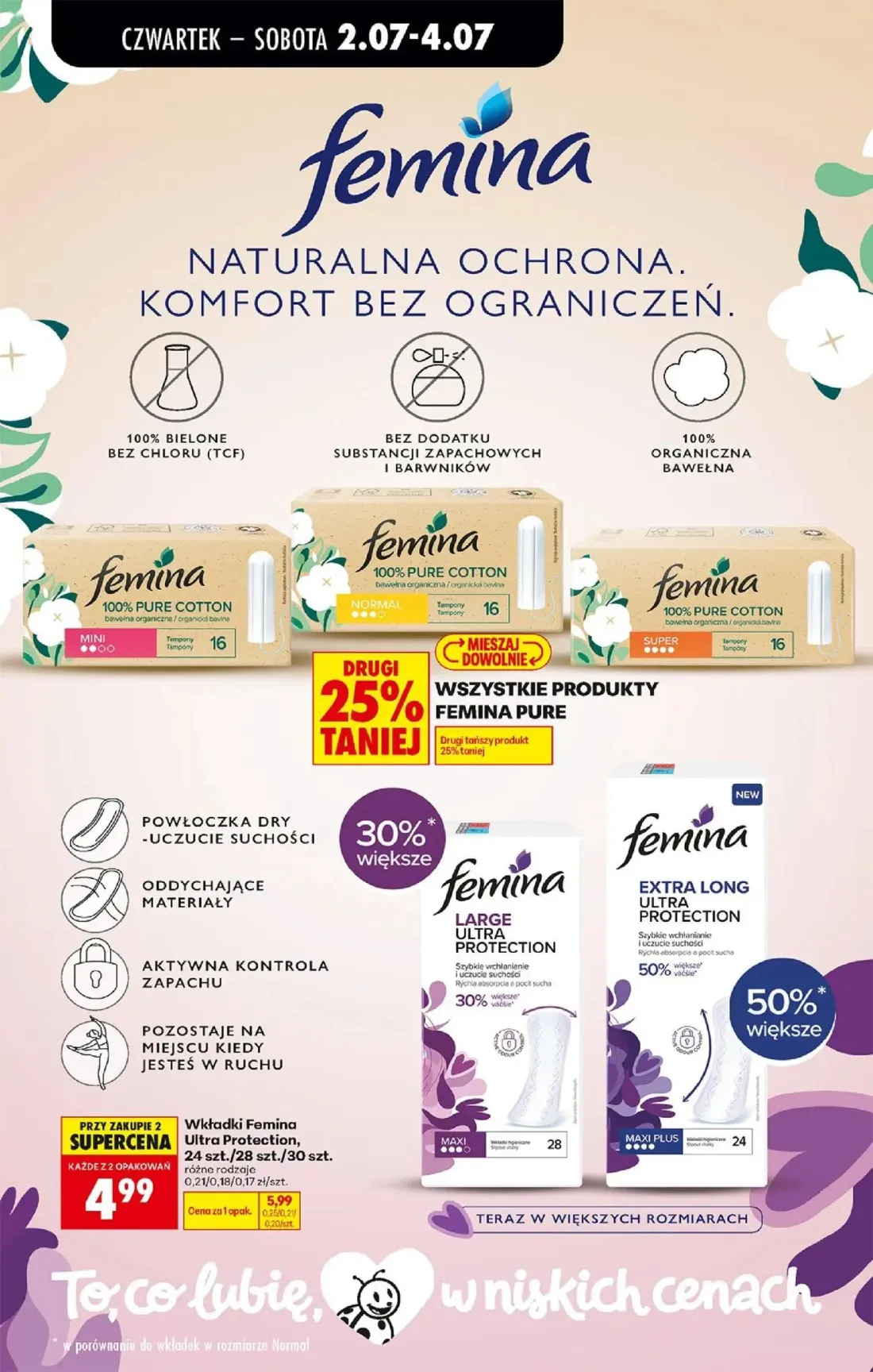 Biedronka gazetka, strona 79 z 80 — Wkładki Femina Ultra Protection