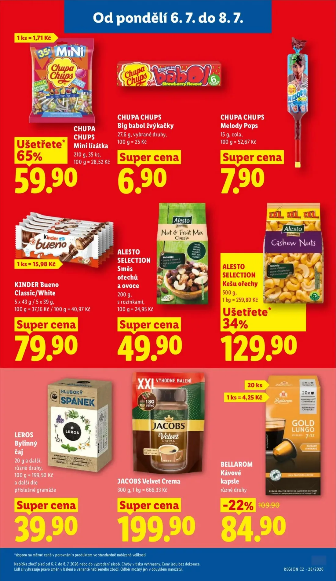 Lidl leták, strana 23 z 47 — CHUPA CHUPS Mini lízátka, CHUPA CHUPS Big babol žvýkačky, CHUPA CHUPS Melody Pops