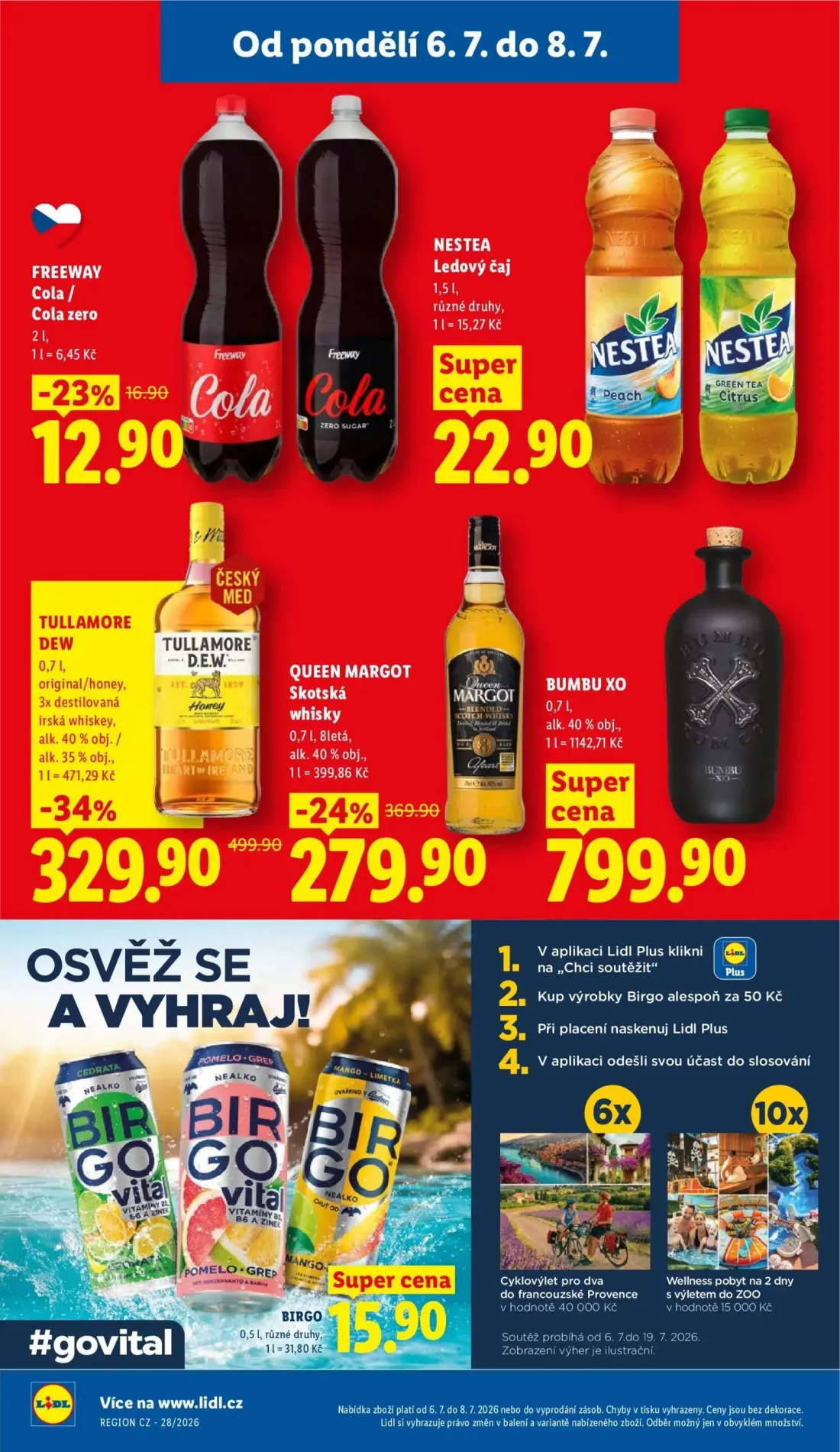 Lidl leták, strana 24 z 47 — FREEWAY Cola / Cola zero, NESTEA Ledový čaj
