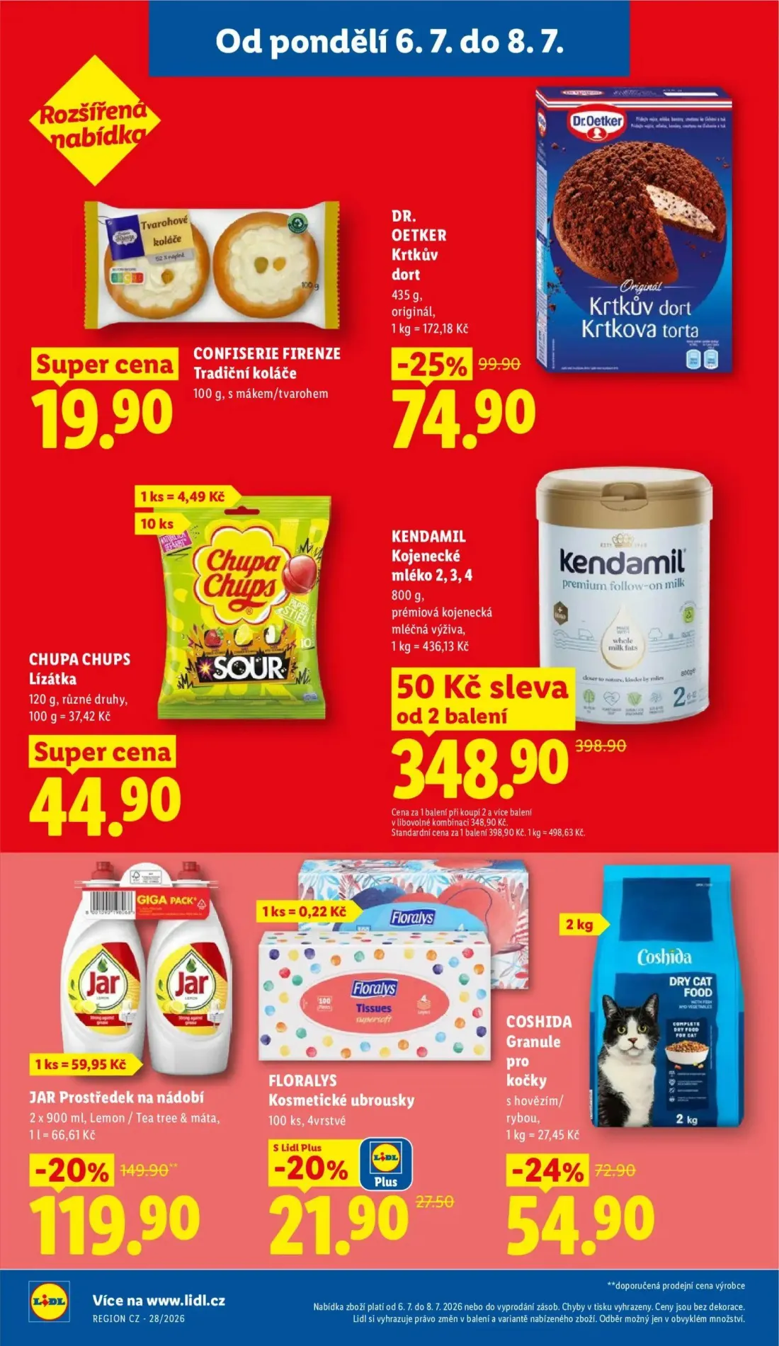 Lidl leták, strana 25 z 47 — DR. OETKER Krtkův dort, CONFISERIE FIRENZE Tradiční koláče, CHUPA CHUPS Lízátka