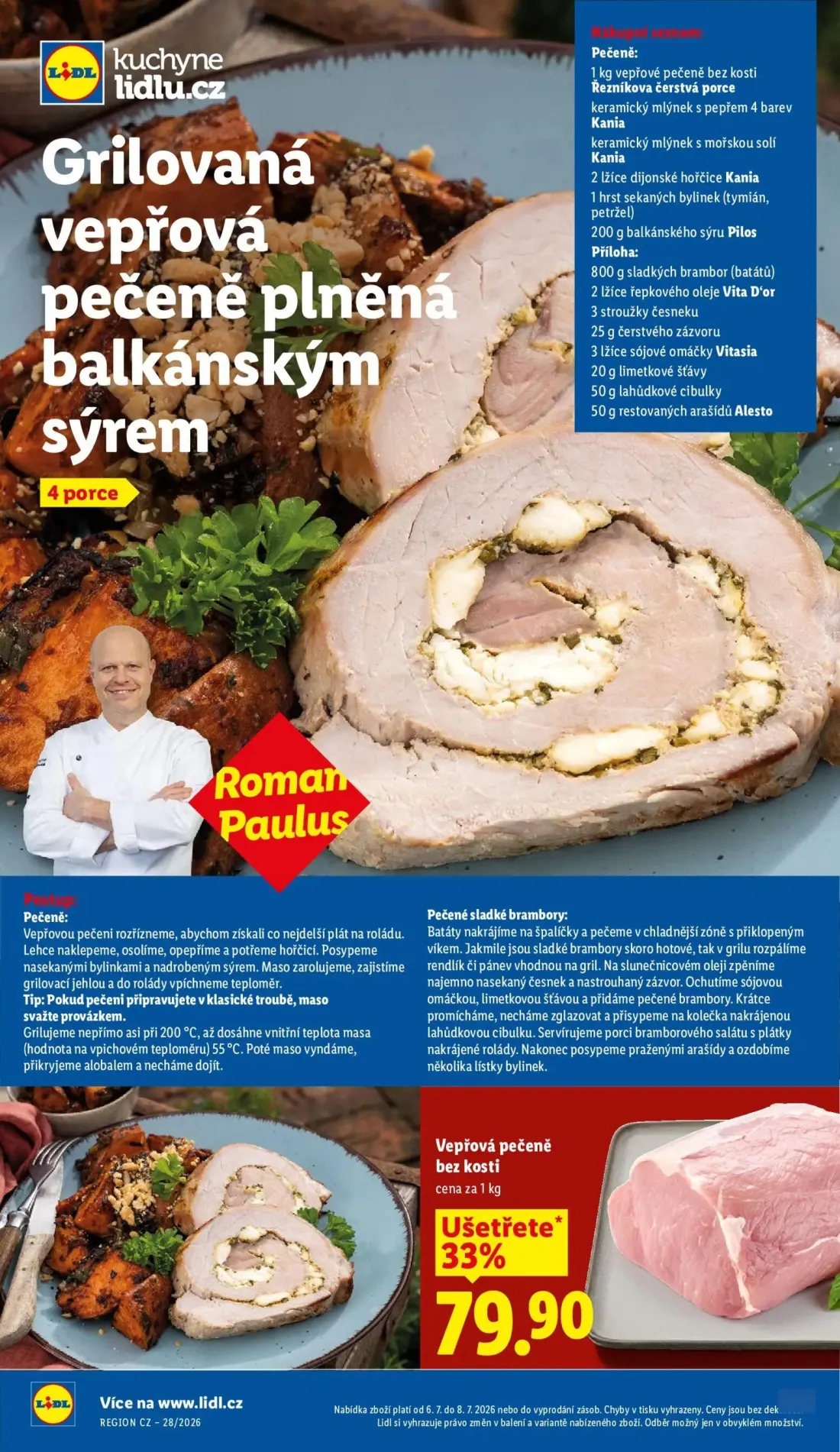 Lidl leták, strana 47 z 47 — Vepřová pečeně bez kosti