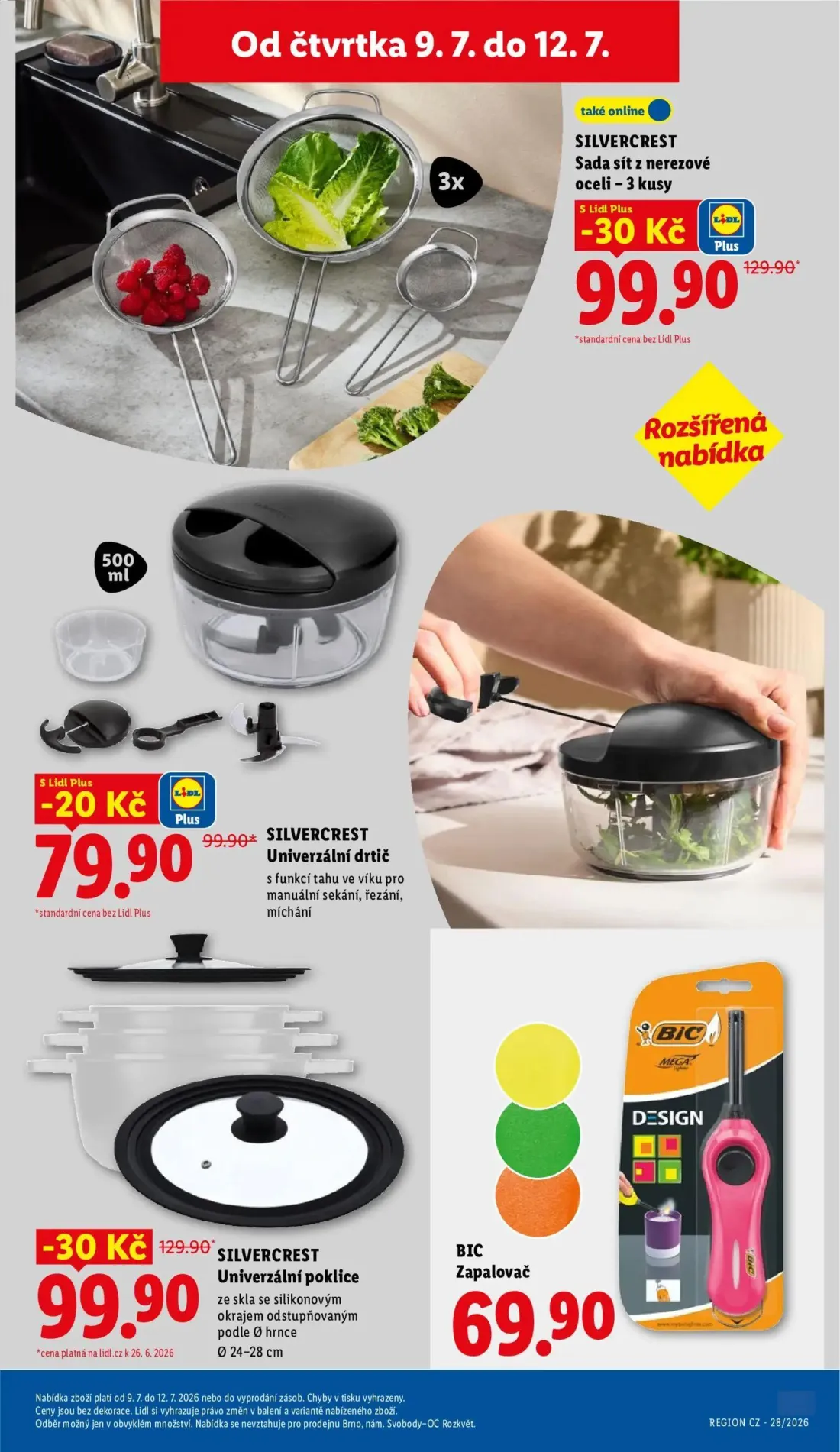 Lidl leták, strana 41 z 57 — Sada sít z nerezové oceli - 3 kusy, Univerzální poklice, Univerzální drtič