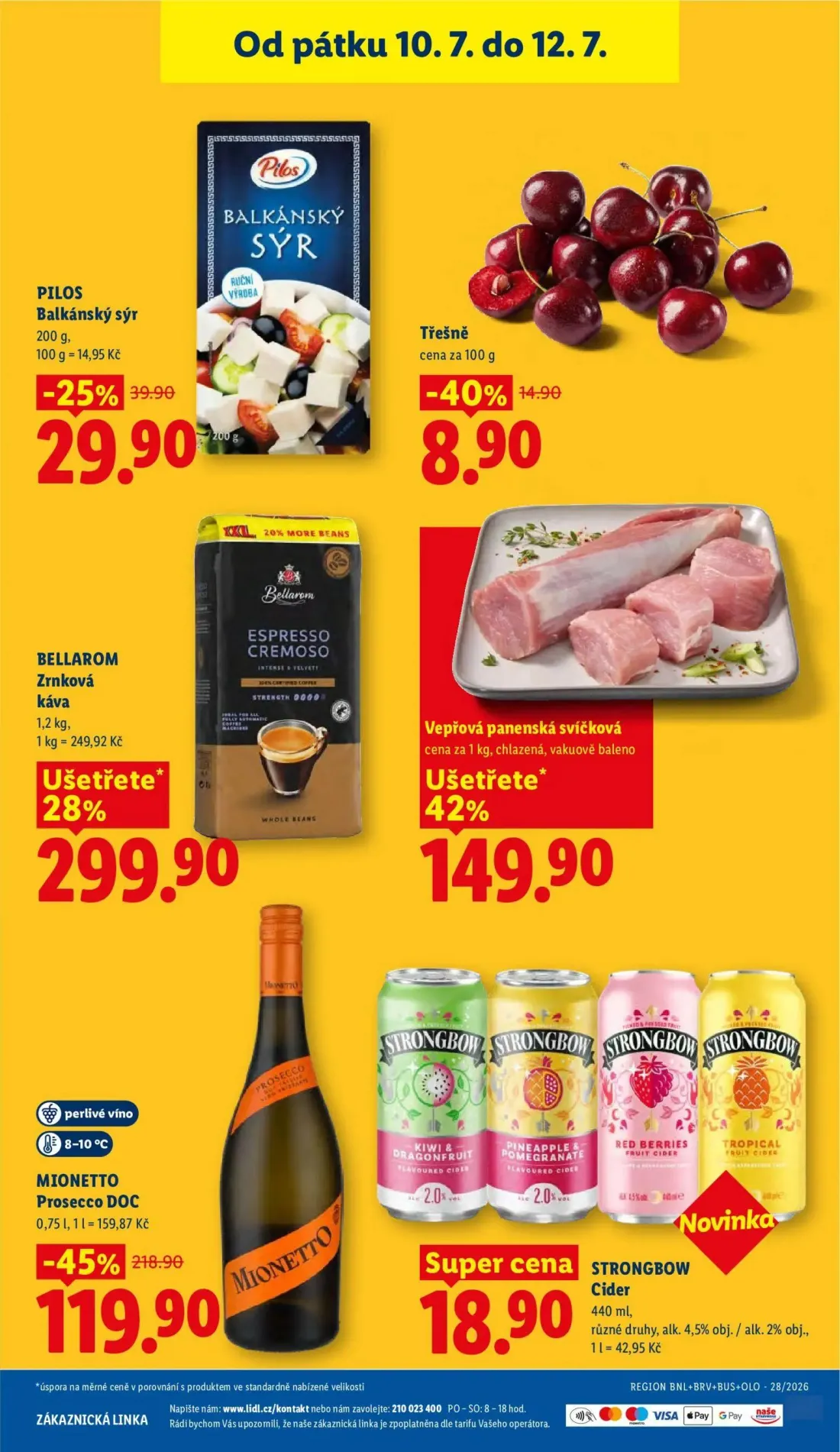 Lidl leták, strana 47 z 57 — BELLAROM Zrnková káva ESPRESSO CREMOSO, Vepřová panenská svíčková