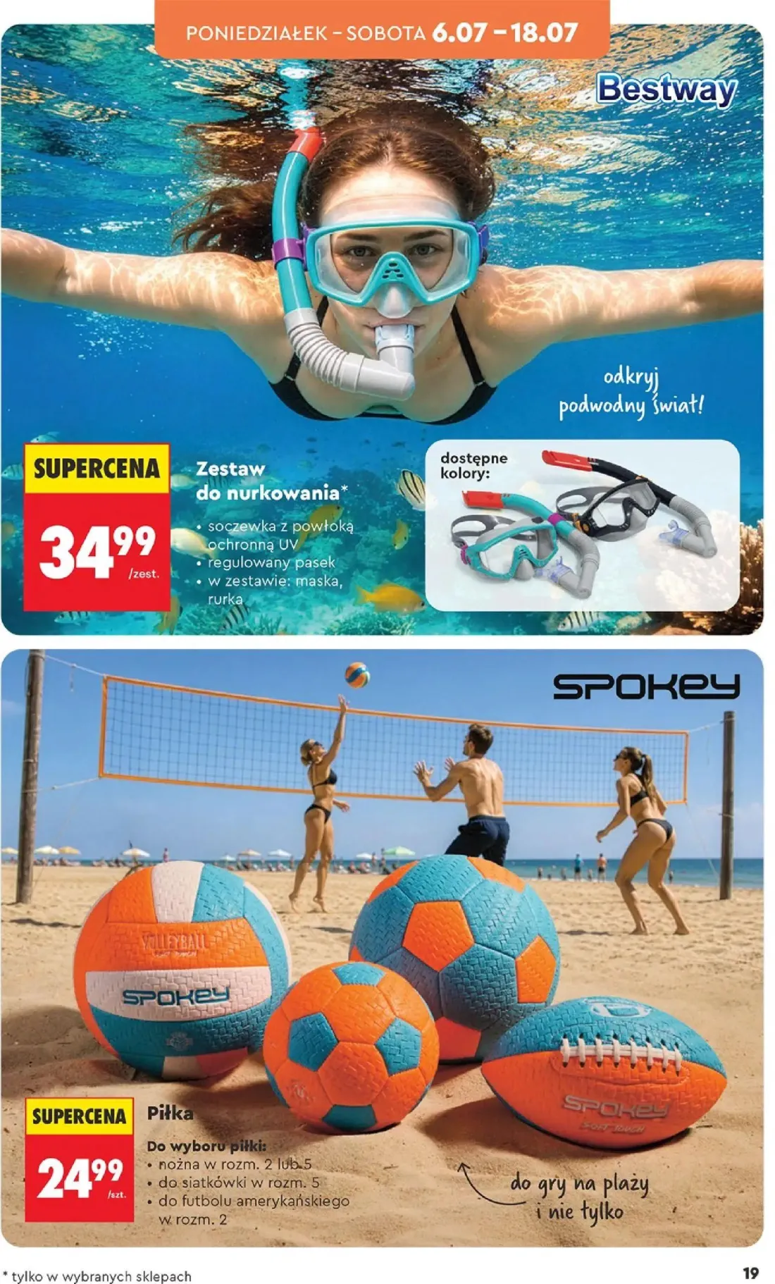 Biedronka gazetka, strona 19 z 48 — Zestaw do nurkowania Bestway