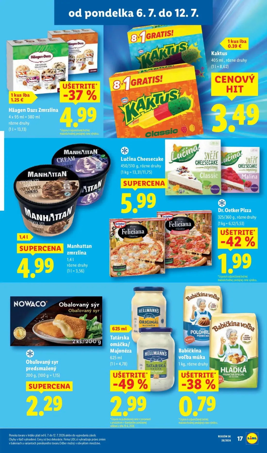 Lidl leták, strana 27 z 109 — Häagen Dazs Zmrzlina, Kaktus, Manhattan zmrzlina