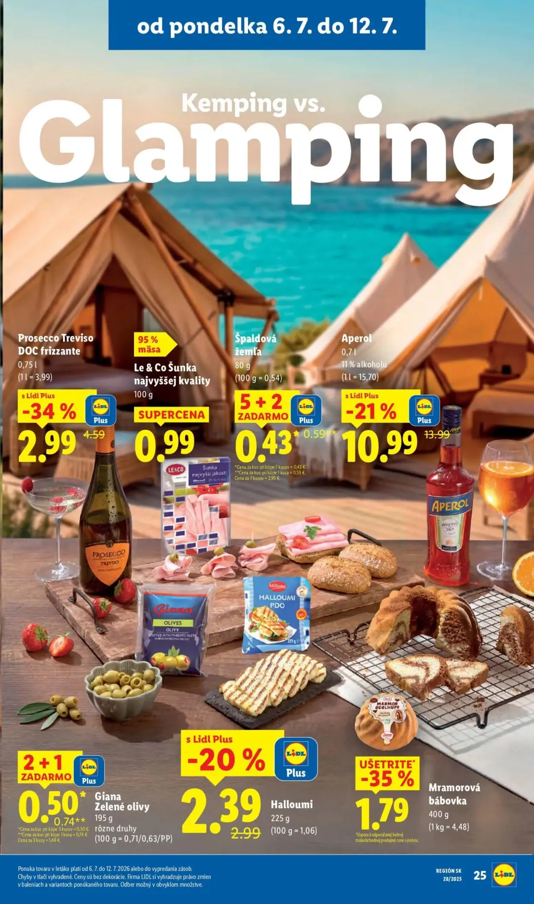 Lidl leták, strana 37 z 109 — Aperol, Prosecco Treviso DOC frizzante, Giana Zelené olivy