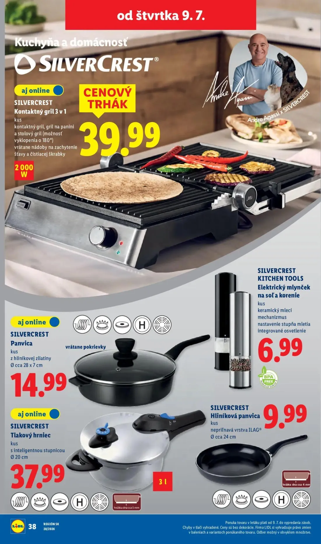 Lidl leták, strana 88 z 109 — SILVERCREST Kontaktný gril 3 v 1, SILVERCREST Panvica, SILVERCREST KITCHEN TOOLS Elektrický ml…