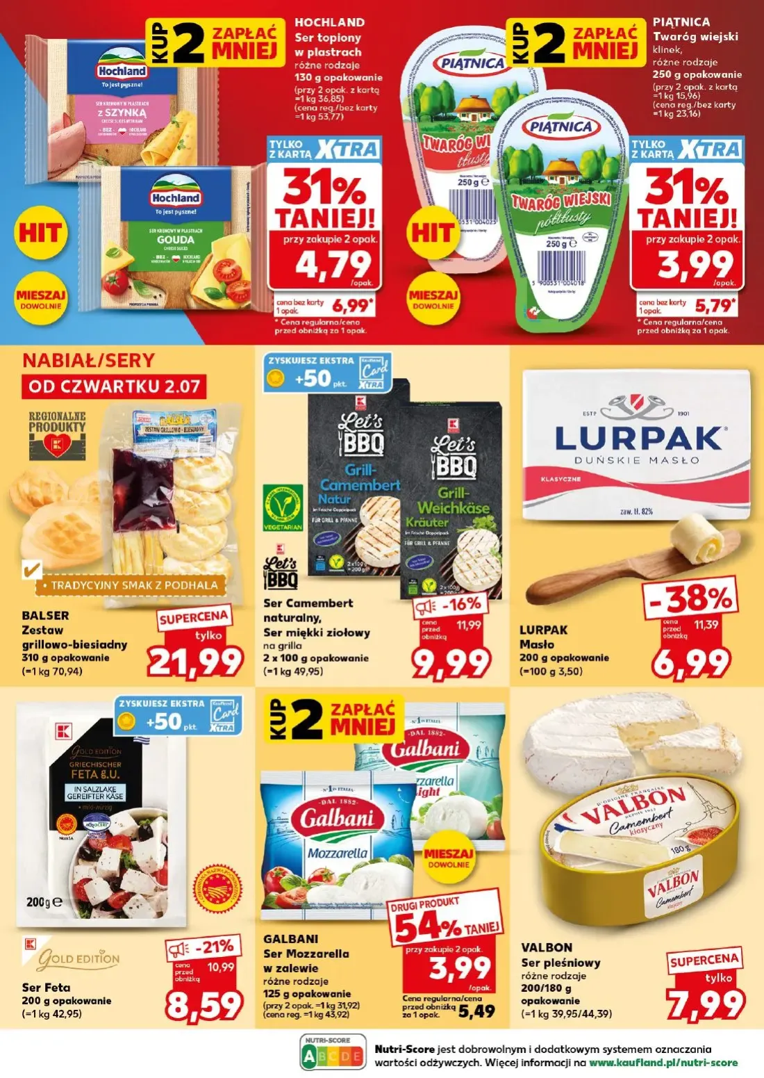 Kaufland gazetka, strona 18 z 26 — LURPAK Masło, HOCHLAND Ser topiony w plastrach, Let's BBQ Ser Camembert naturalny, Ser mi…