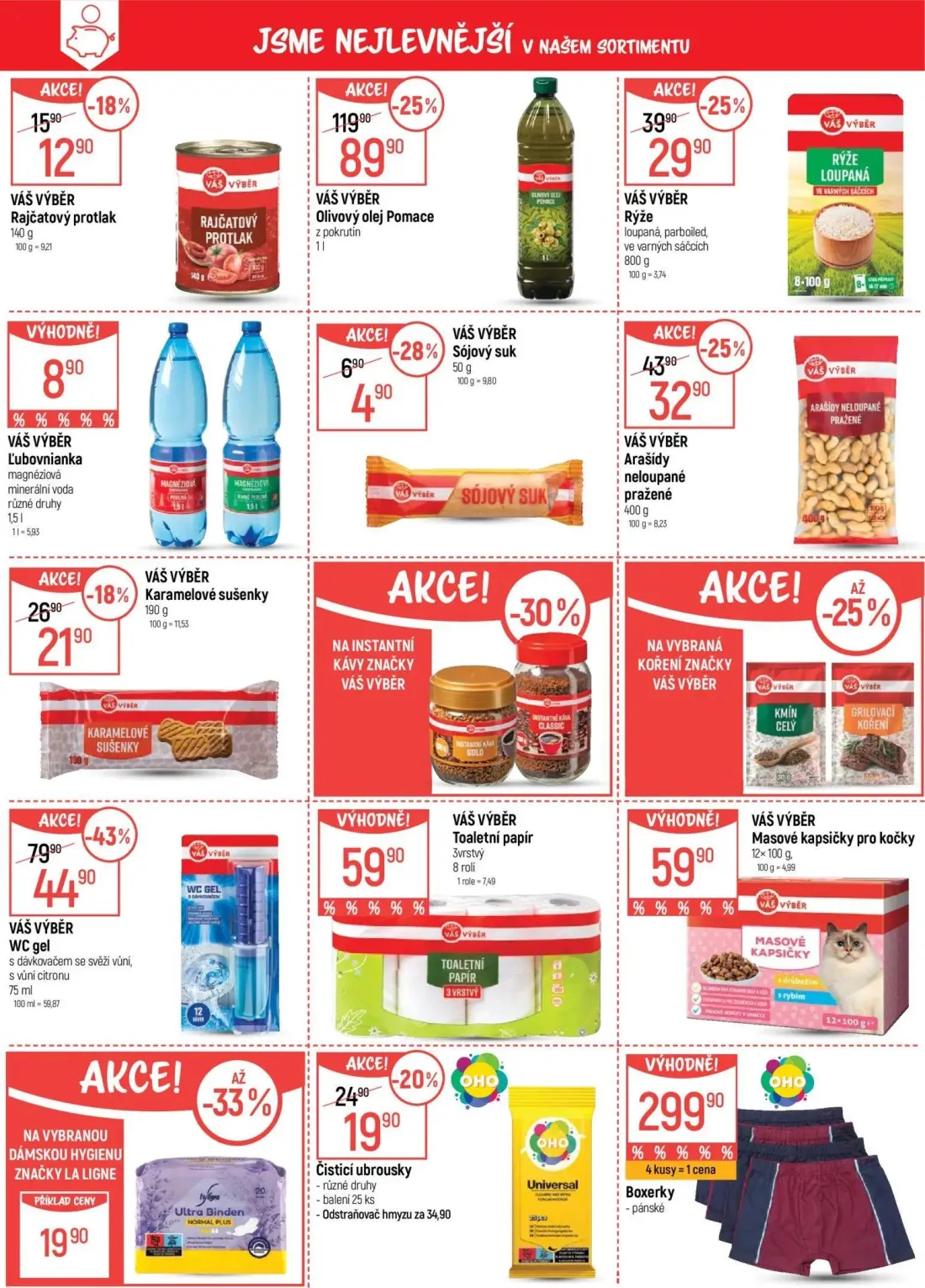 GLOBUS leták, strana 4 z 55 — WC gel s dávkovačem, Olivový olej Pomace, Rýže loupaná, parboiled, ve varných sáčcích