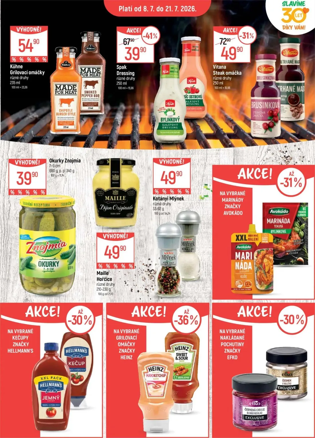 GLOBUS leták, strana 16 z 55 — Spak Dressing, Vitana Steak omáčka, Kühne Grilovací omáčky