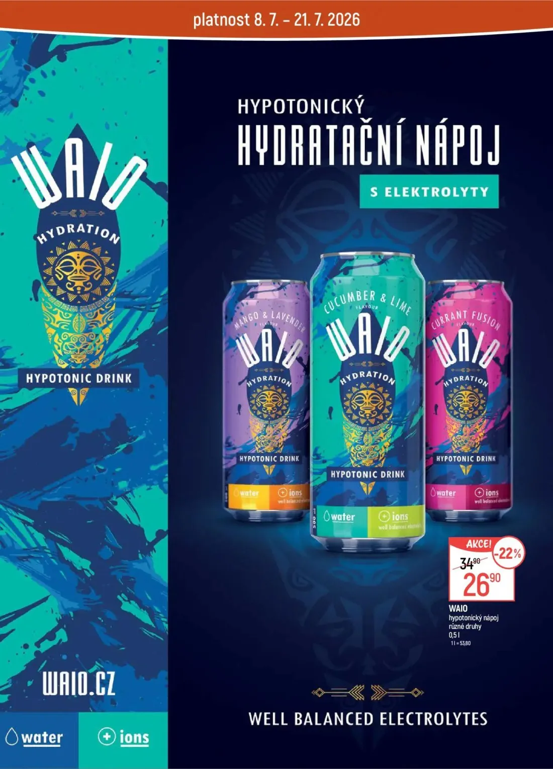 GLOBUS leták, strana 37 z 55 — WAIO hypotonický nápoj různé druhy
