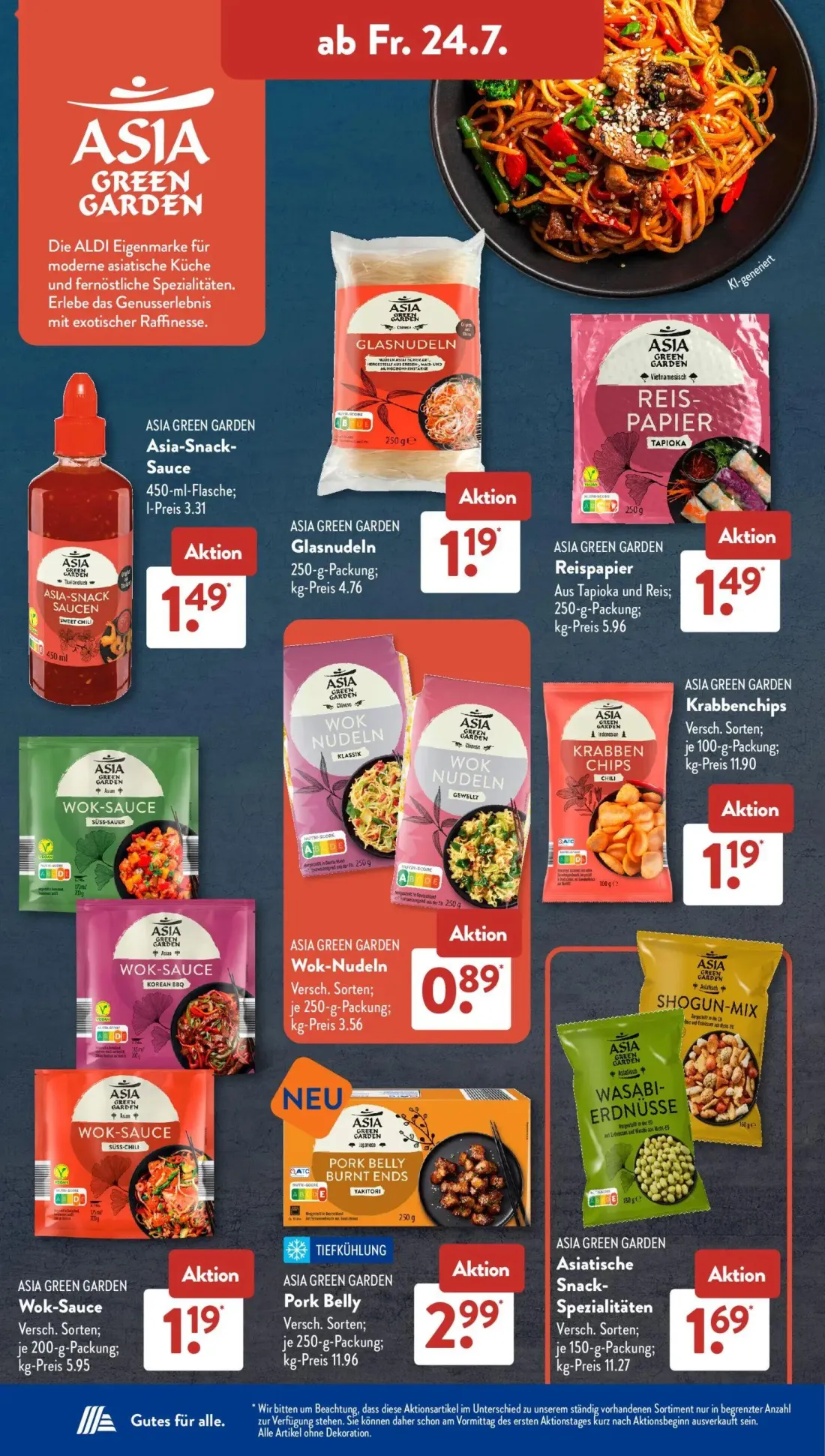 Aldi Süd Prospekt, Seite 15 von 25 — Asia-Snack-Sauce, Glasnudeln, Reispapier