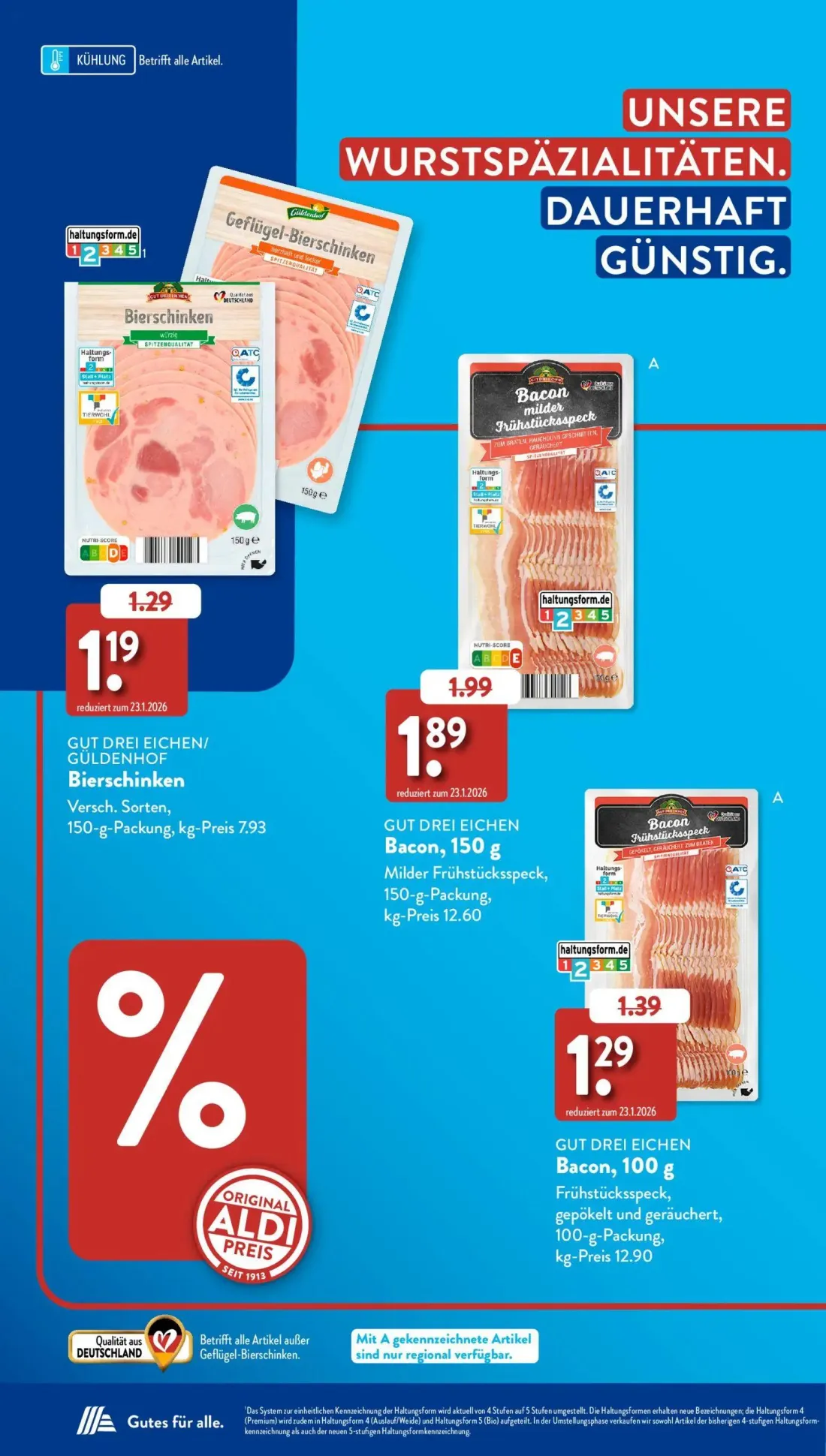 Aldi Süd Prospekt, Seite 34 von 38 — Bierschinken, Bacon, Bacon