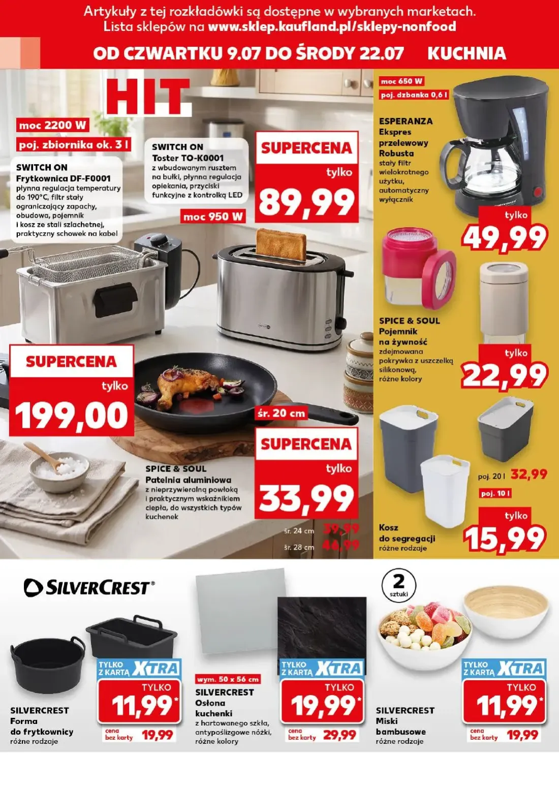 Kaufland gazetka, strona 18 z 20 — SILVERCREST Osłona kuchenki, SILVERCREST Forma do frytkownicy, SILVERCREST Miski bambusowe