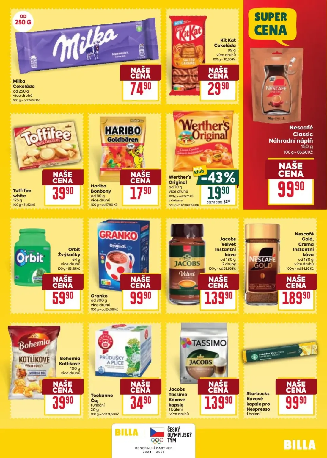 Billa leták, strana 23 z 35 — Jacobs Velvet Instantní káva, Nescafé Gold, Crema Instantní káva