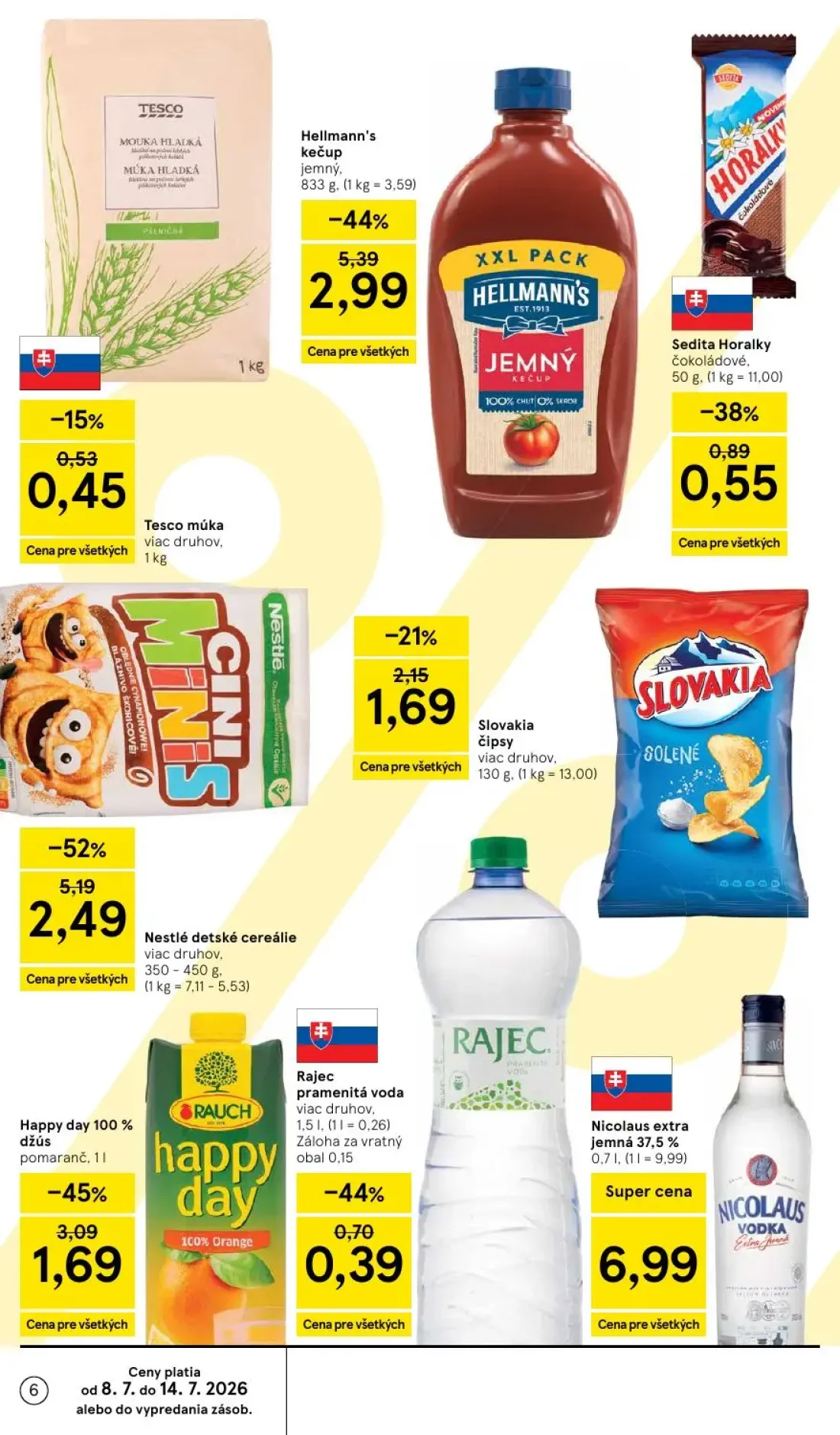 Tesco leták, strana 6 z 48 — Nestlé detské cereálie viac druhov