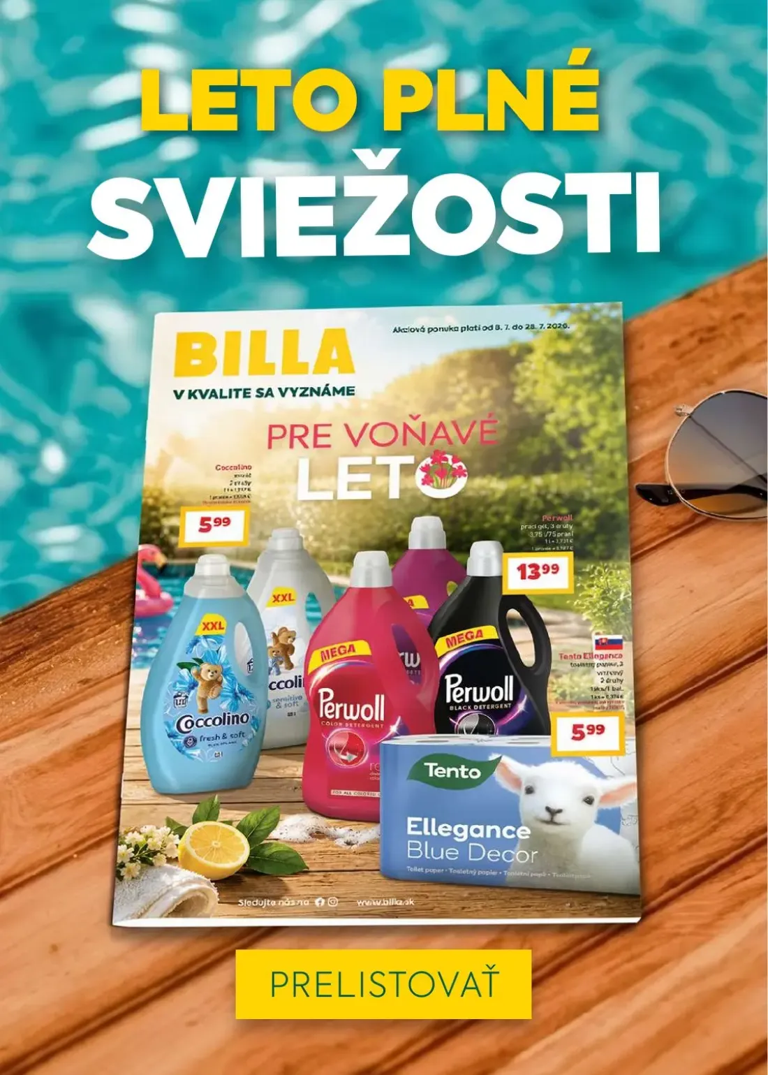 Billa leták, strana 30 z 31 — Coccolino, Perwoll prací gél, Tento Ellegance toaletný papier
