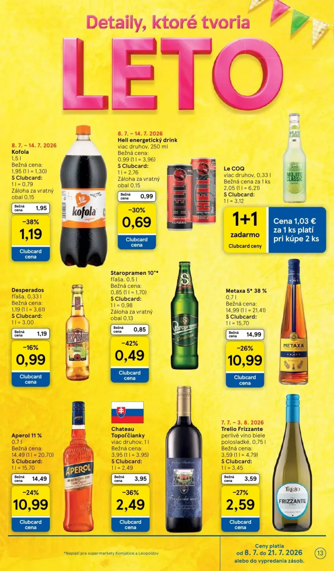 Tesco Supermarket leták, strana 13 z 27 — Kofola, Hell energetický drink