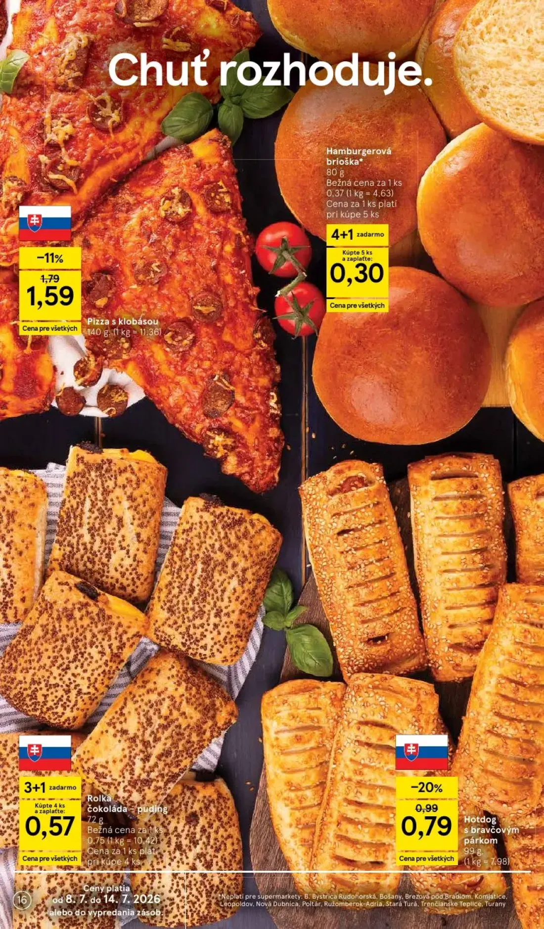 Tesco Supermarket leták, strana 16 z 27 — Rolka čokoláda - puding