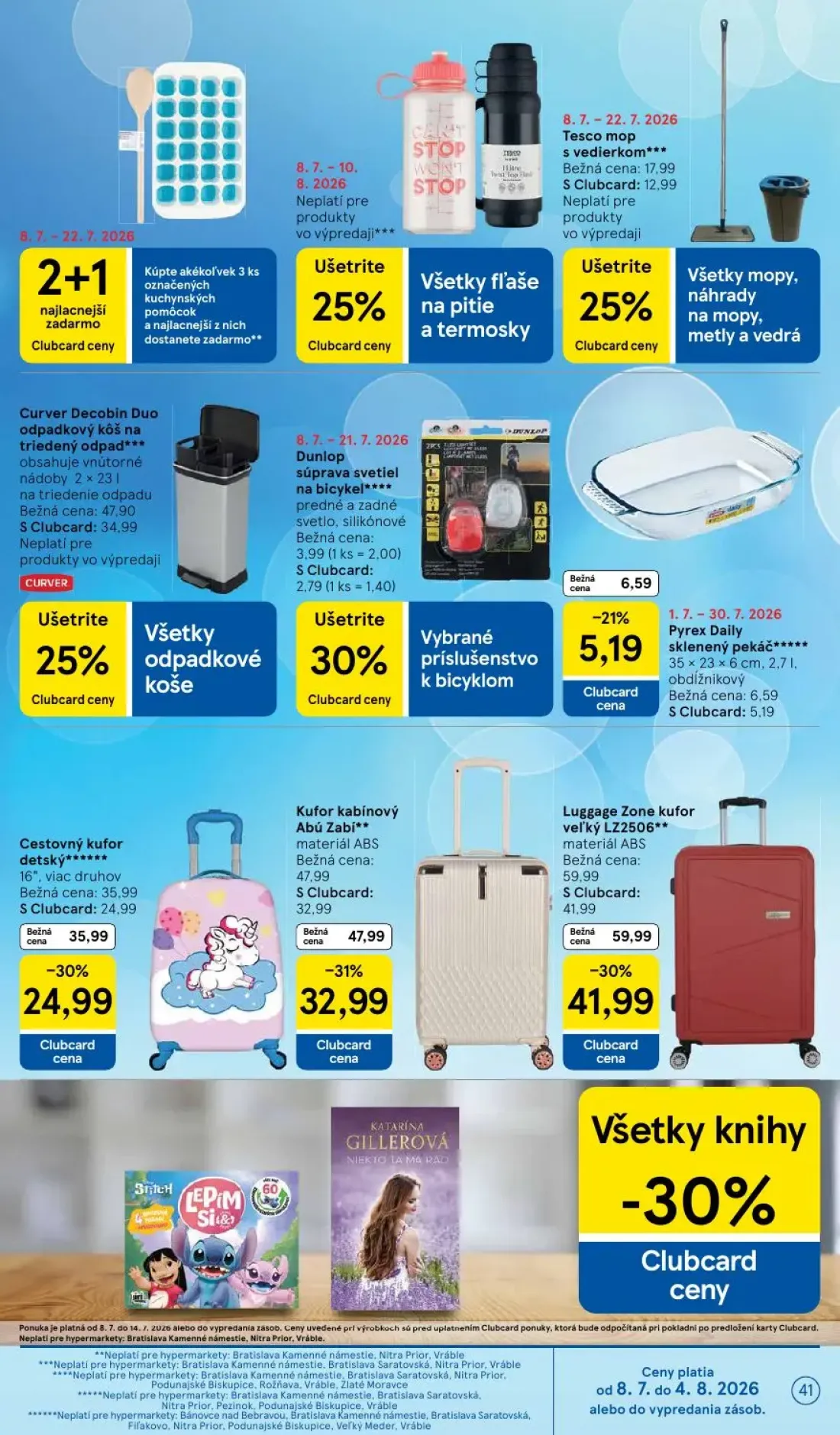 Tesco leták, strana 41 z 48 — Curver Decobin Duo odpadkový kôš na triedený odpad, Tesco mop s vedierkom