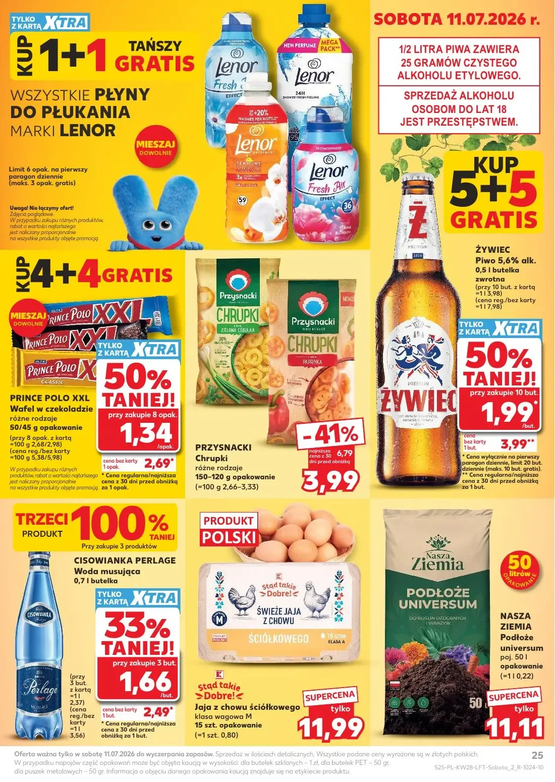 Kaufland gazetka, strona 25 z 80 — Przysnacki Chrupki, PRINCE POLO XXL Wafel w czekoladzie