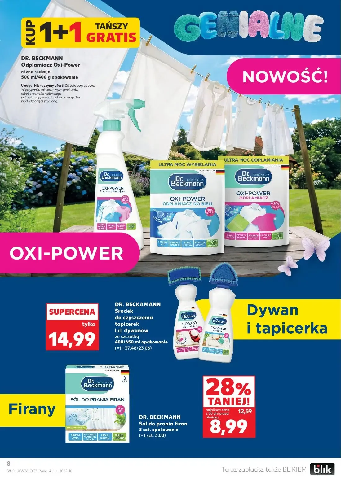 Kaufland gazetka, strona 8 z 20 — DR. BECKAMANN Środek do czyszczenia tapicerek lub dywanów ze szczotką