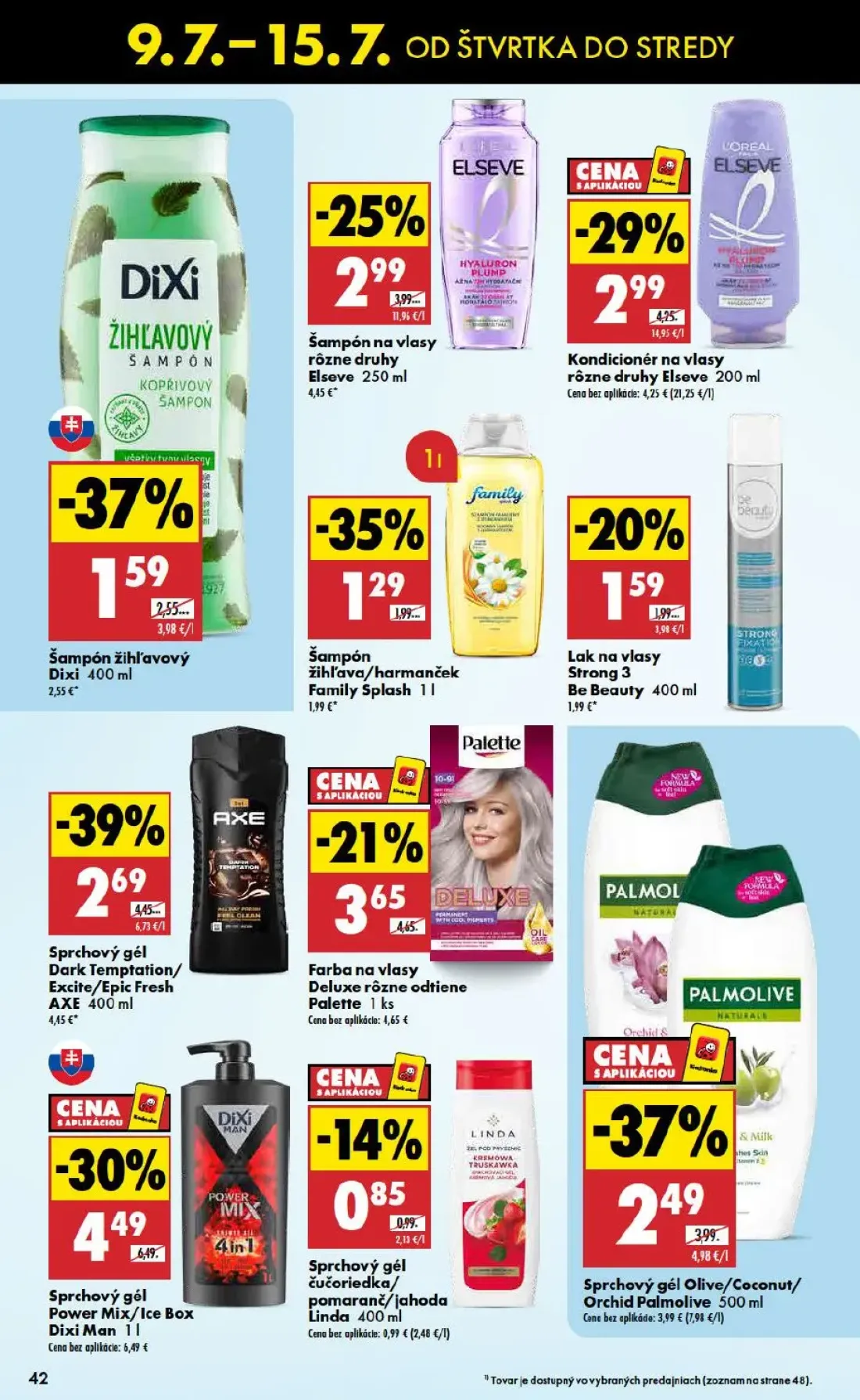 Biedronka leták, strana 42 z 48 — Sprchový gél Power Mix/Ice Box Dixi Man, Sprchový gél Dark Temptation/Excite/Epic Fresh AX…