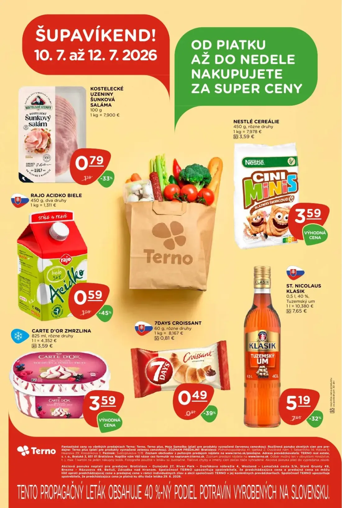 Terno leták, strana 28 z 29 — CARTE D'OR ZMRZLINA