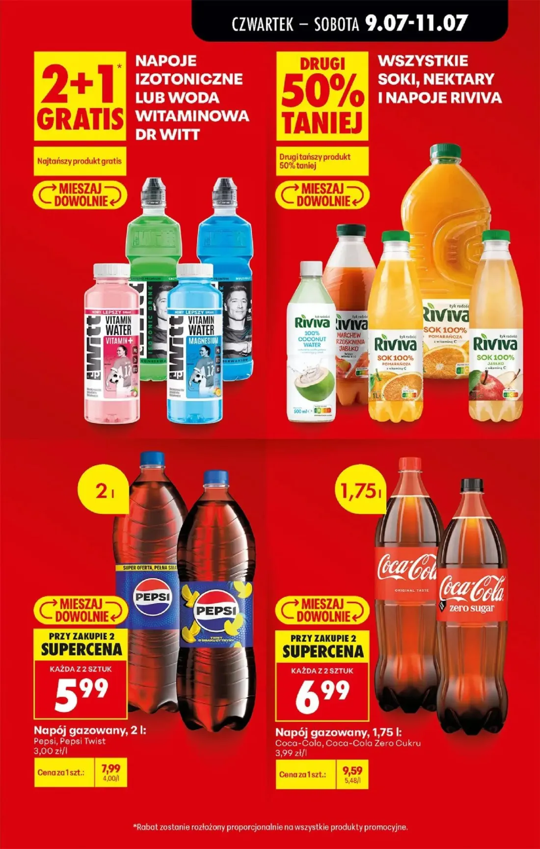 Biedronka gazetka, strona 15 z 80 — Napój gazowany Coca-Cola, Coca-Cola Zero Cukru, Napój gazowany Pepsi, Pepsi Twist