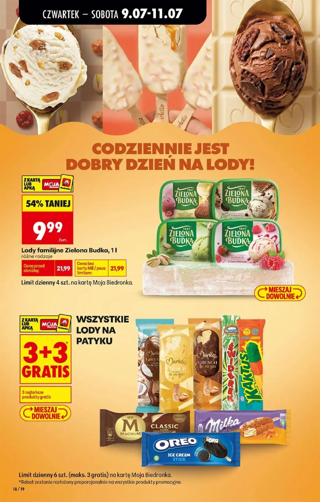Biedronka gazetka, strona 20 z 80 — Lody familijne Zielona Budka