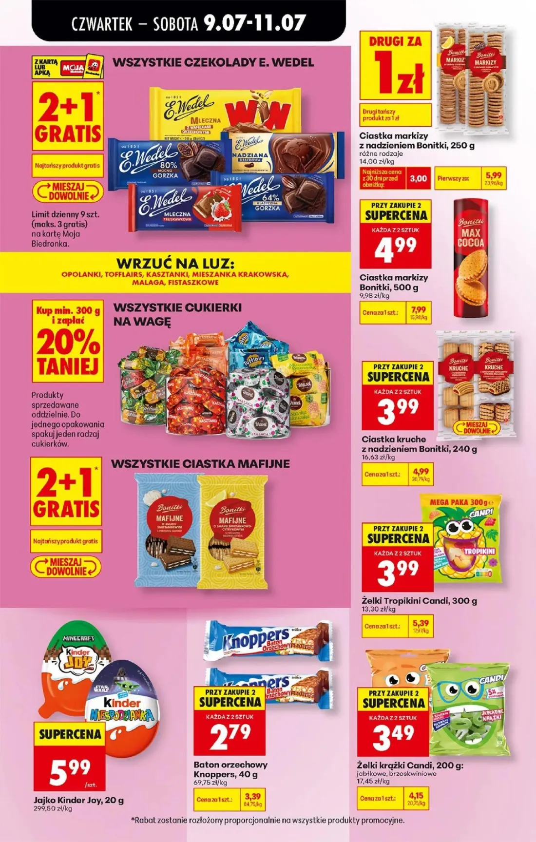 Biedronka gazetka, strona 60 z 80 — Ciastka markizy Bonitki, Želki Tropikini Candi, Ciastka kruche z nadzieniem Bonitki
