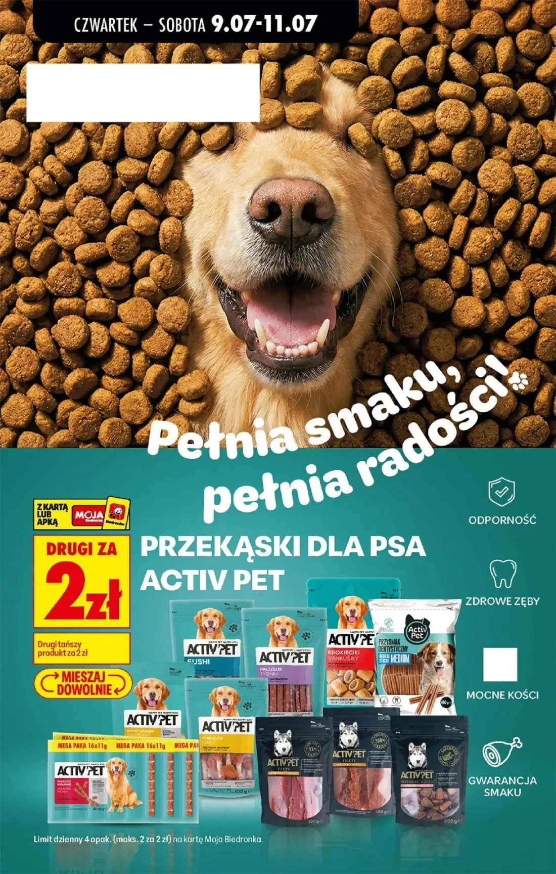 Biedronka gazetka, strona 75 z 80 — PRZEKĄSKI DLA PSA ACTIV PET, ACTIV PET KROKIECIKI VANKÚŠIKY, ACTIV PET PRZYSMAK DENTYSTY…