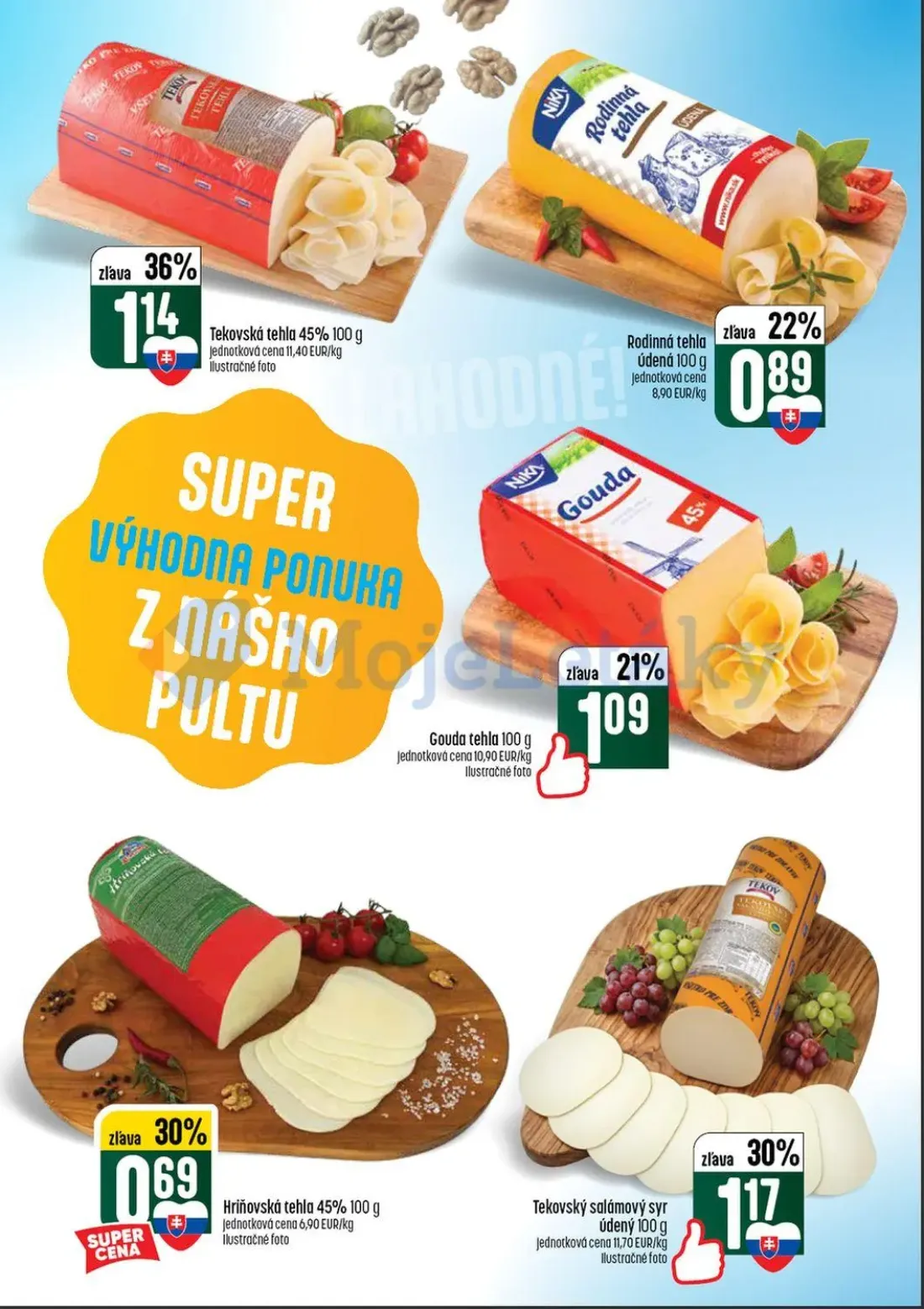 Coop Tempo leták, strana 18 z 56 — Tekovská tehla, Rodinná tehla údená, Gouda tehla