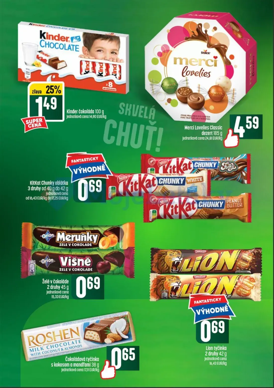 Coop Tempo leták, strana 34 z 56 — Kinder čokoláda, Merci Lovelies Classic dezert, KitKat Chunky oblátka
