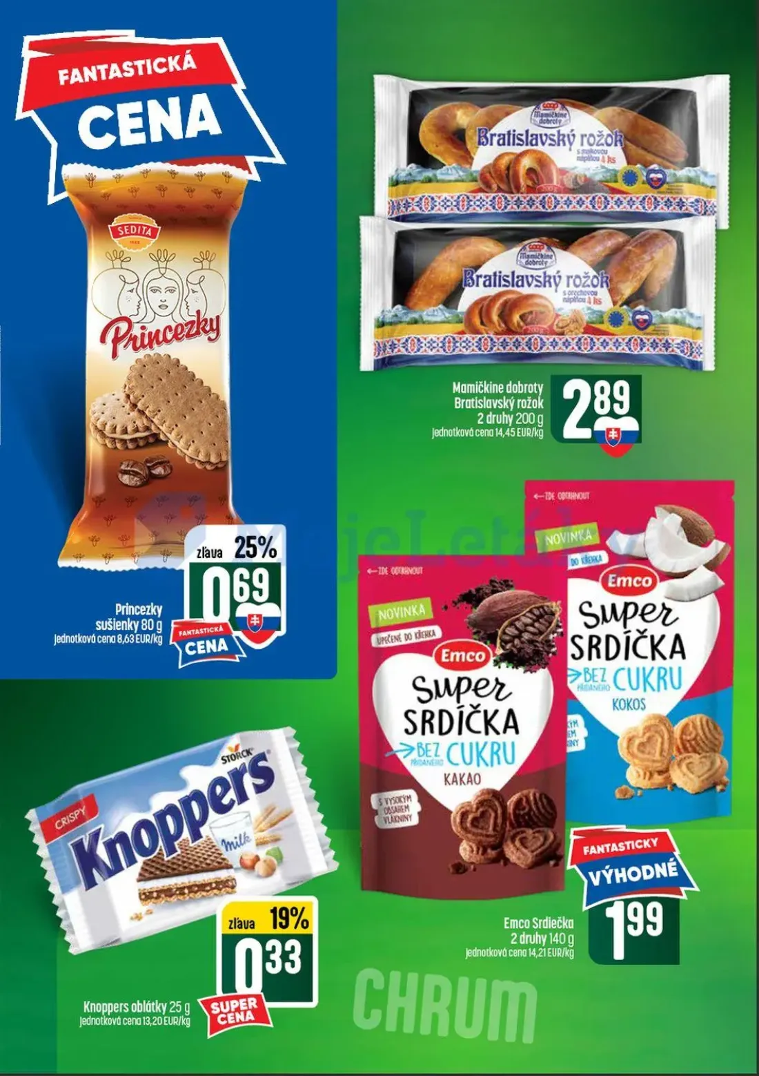 Coop Tempo leták, strana 36 z 56 — Princezky sušienky, Mamičkine dobroty Bratislavský rožok, Knoppers oblátky
