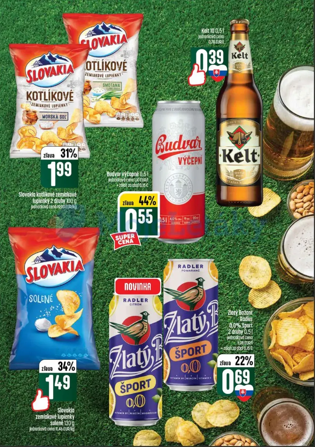 Coop Tempo leták, strana 41 z 56 — Kelt 10, Slovakia kotlíkové zemiakové lupienky, Budvar výčapné